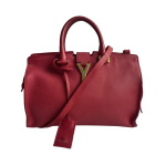 Saint Laurent Cabas Chyc Y-Lock Leather Tote Bag